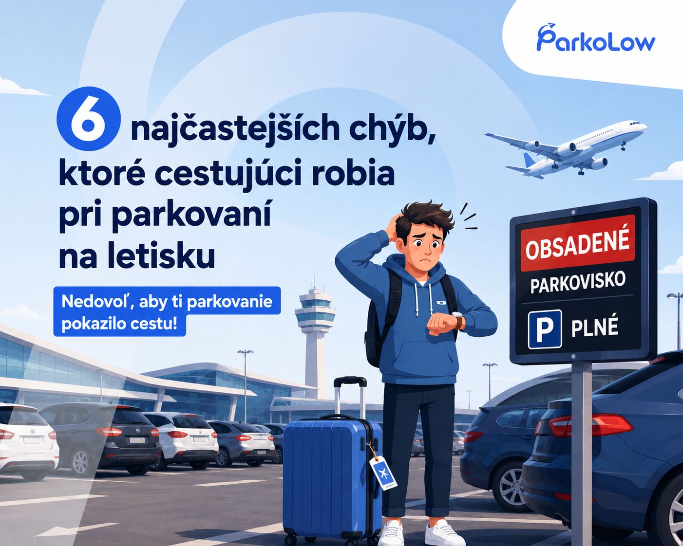 6 najčastejších chýb, ktoré cestujúci robia pri parkovaní na letisku