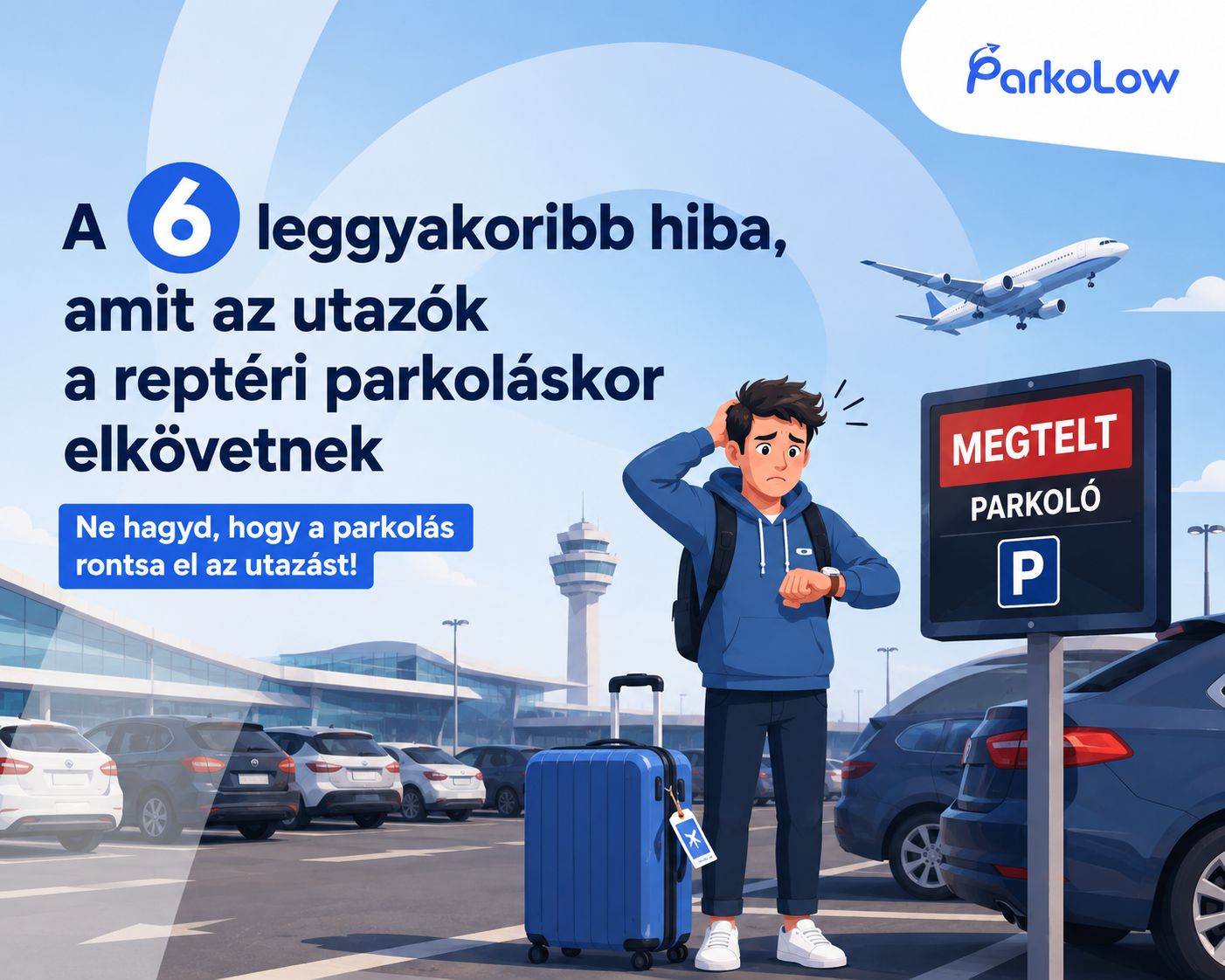 A 6 leggyakoribb hiba, amit az utazók a reptéri parkoláskor elkövetnek